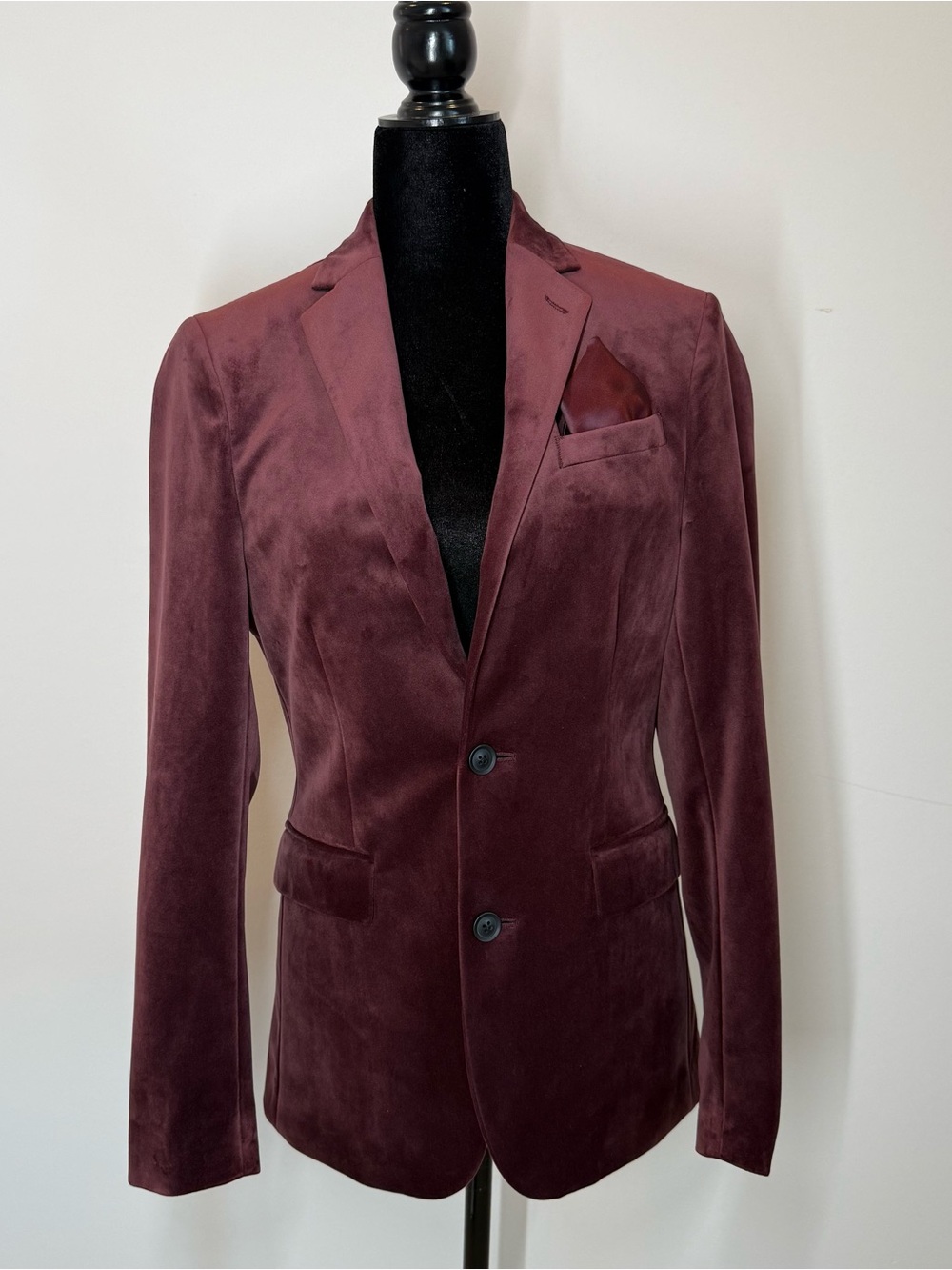 AMAZING JF J. Ferrar Evening Edition Slim Fit Velvet Blazer 36R Dinner Jacket